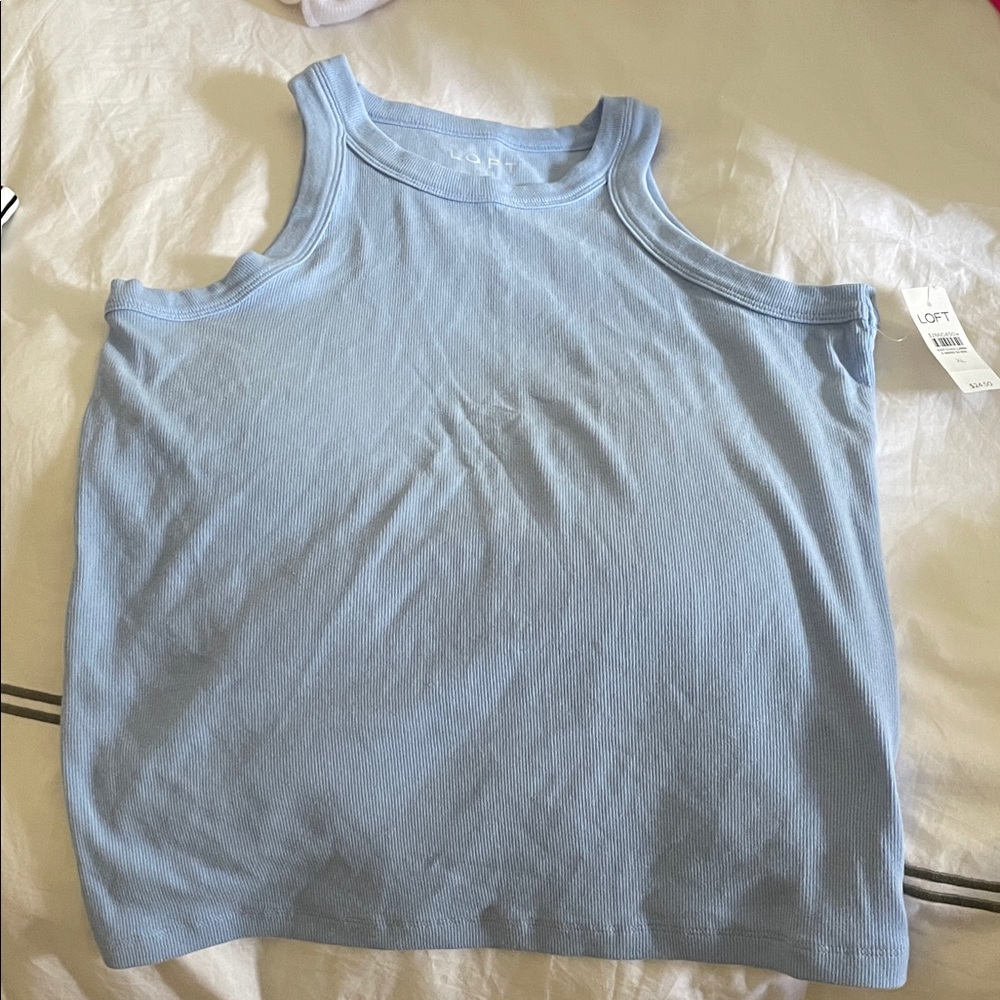LOFT Light Blue Tank Top